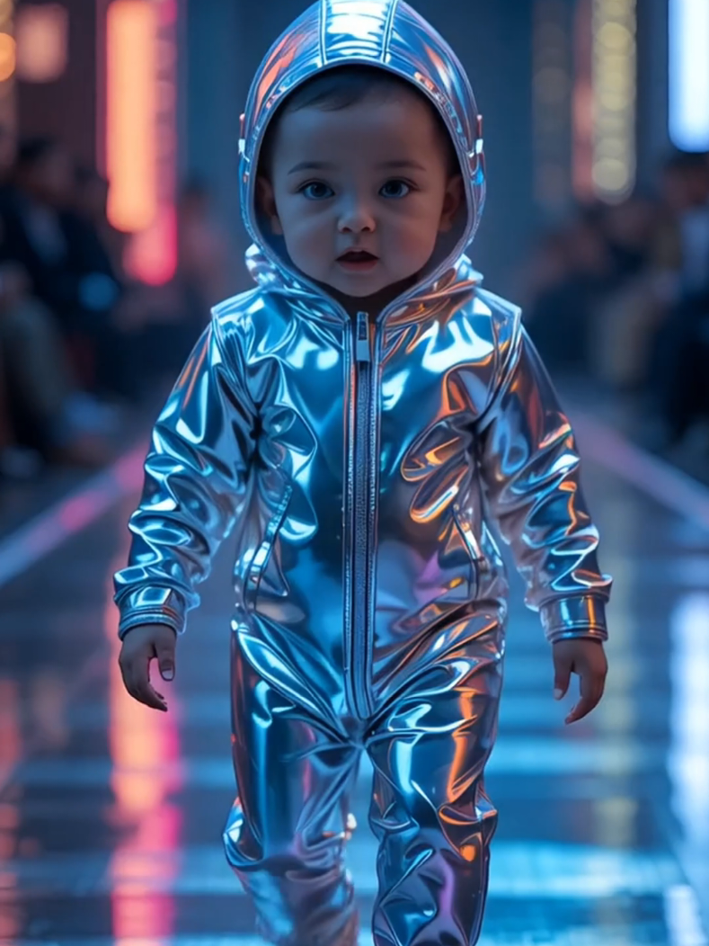 Cyber Baby Fashion show #kidstrend #kidsfashion #babyfashion #cutebaby #cyberbaby #futuristicbaby  #babyrunway #kidfashion #kidsfashionrunway #funnybaby #adorablebaby 
