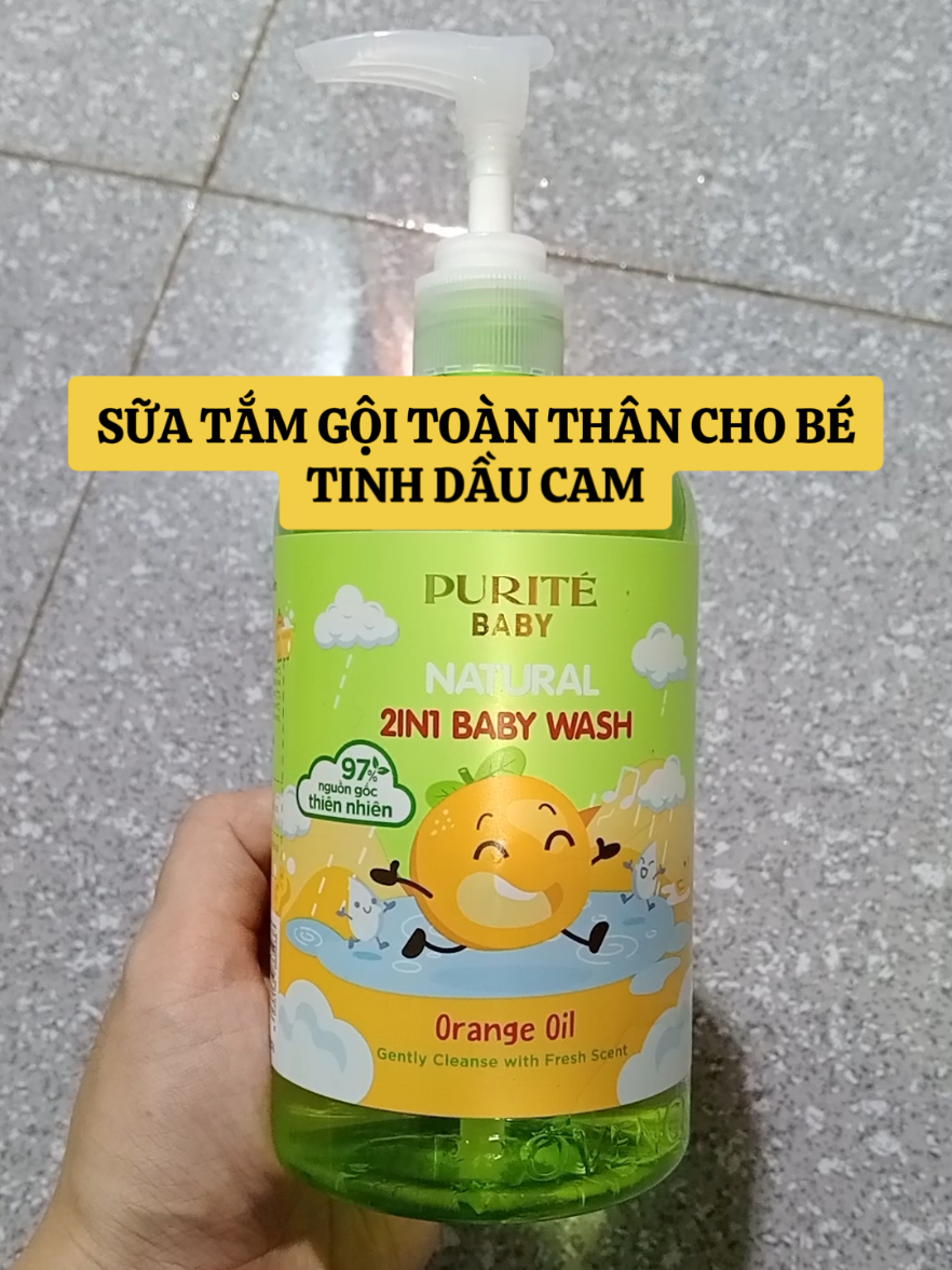 Mẹ Viên tin dùng Sữa Tắm Gội Toàn Thân Cho Bé Purité  Tinh Dầu Cam vì có chứa 97% thành phần chiết xuất từ thiên nhiên, giúp nhẹ nhàng làm sạch làn da nhạy cảm và mái tóc mỏng manh của bé, không làm cay mắt bé. Hương thơm tươi mát giúp bé dễ chịu #suatamchobe #xuhuong #xuhuongtiktok #mevabe 