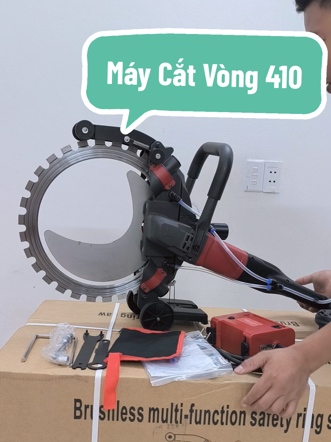 Máy Cắt Vòng 410_ 5000W _Cắt 30cm#maycattuong #maycatbetong #maycattuong20 #maycatvongcattuong #maycatvongcla 