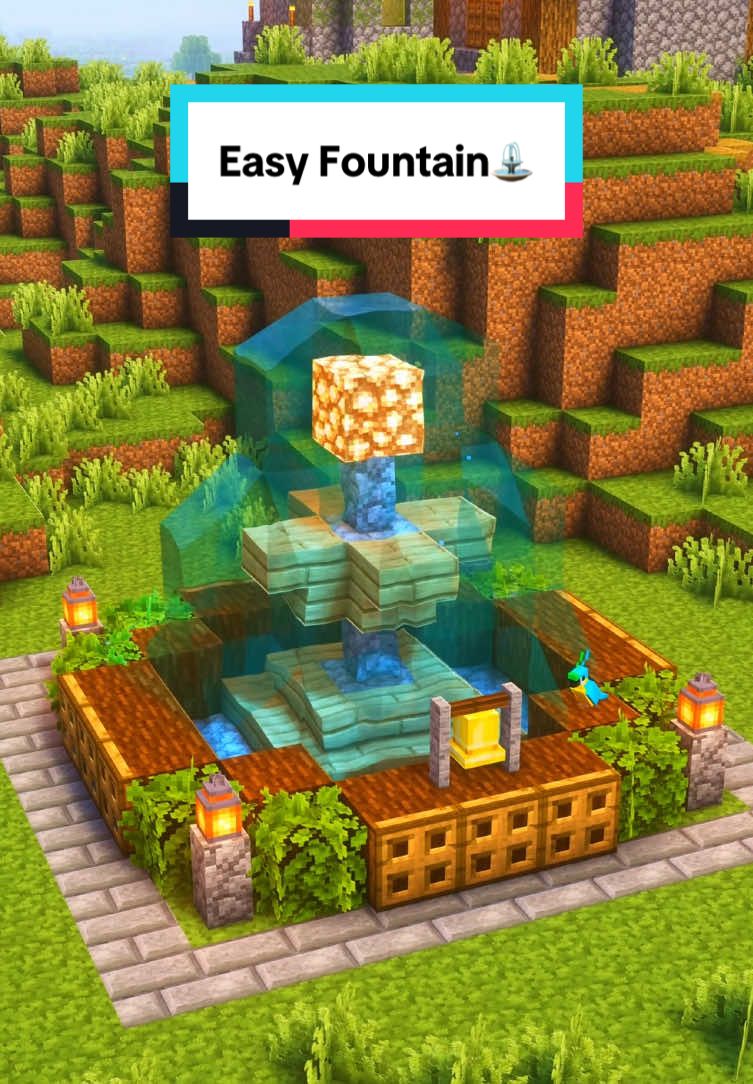 Minecraft Easy Fountain⛲️ #Minecraft #fyp #viral 