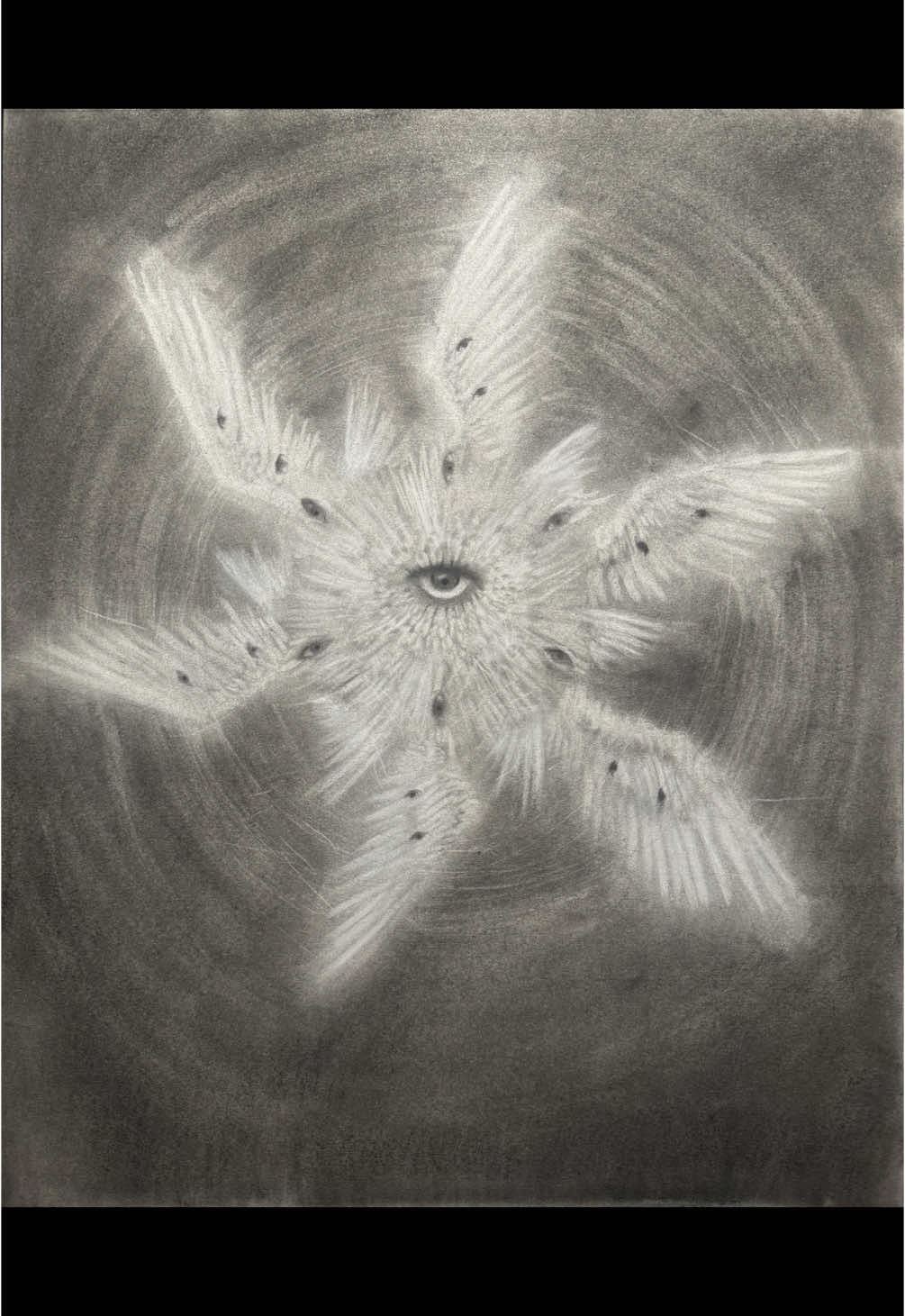 Messages from Beyond (Angel Drawing) #abstractart #art #charcoal #charcoaldrawing #portrait #fyp 