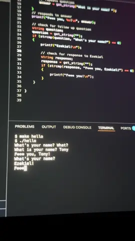 Making very little progress 🤣 #computerscience #learningtocode #softwaredeveloper #cs50harvard #vscode #clanguage 