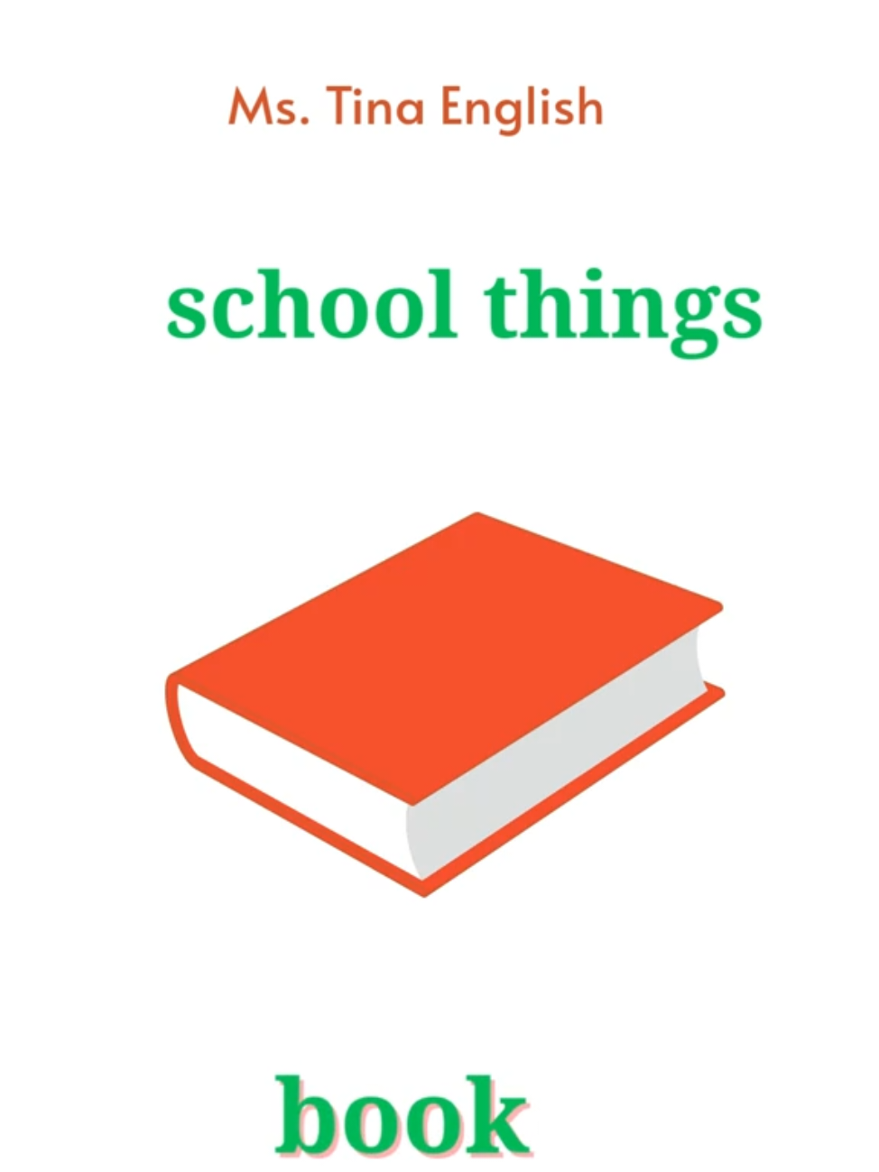 school things new words #englishforkids #béhọctiếnganh #tienganhtreem #schoolthings #behoctienganh