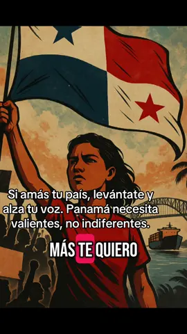 Panamá atraviesa una etapa crítica y necesita de todos los que aún creen en la justicia, en la dignidad y en el poder del pueblo. Porque el verdadero amor por tu país se demuestra defendiéndolo. 