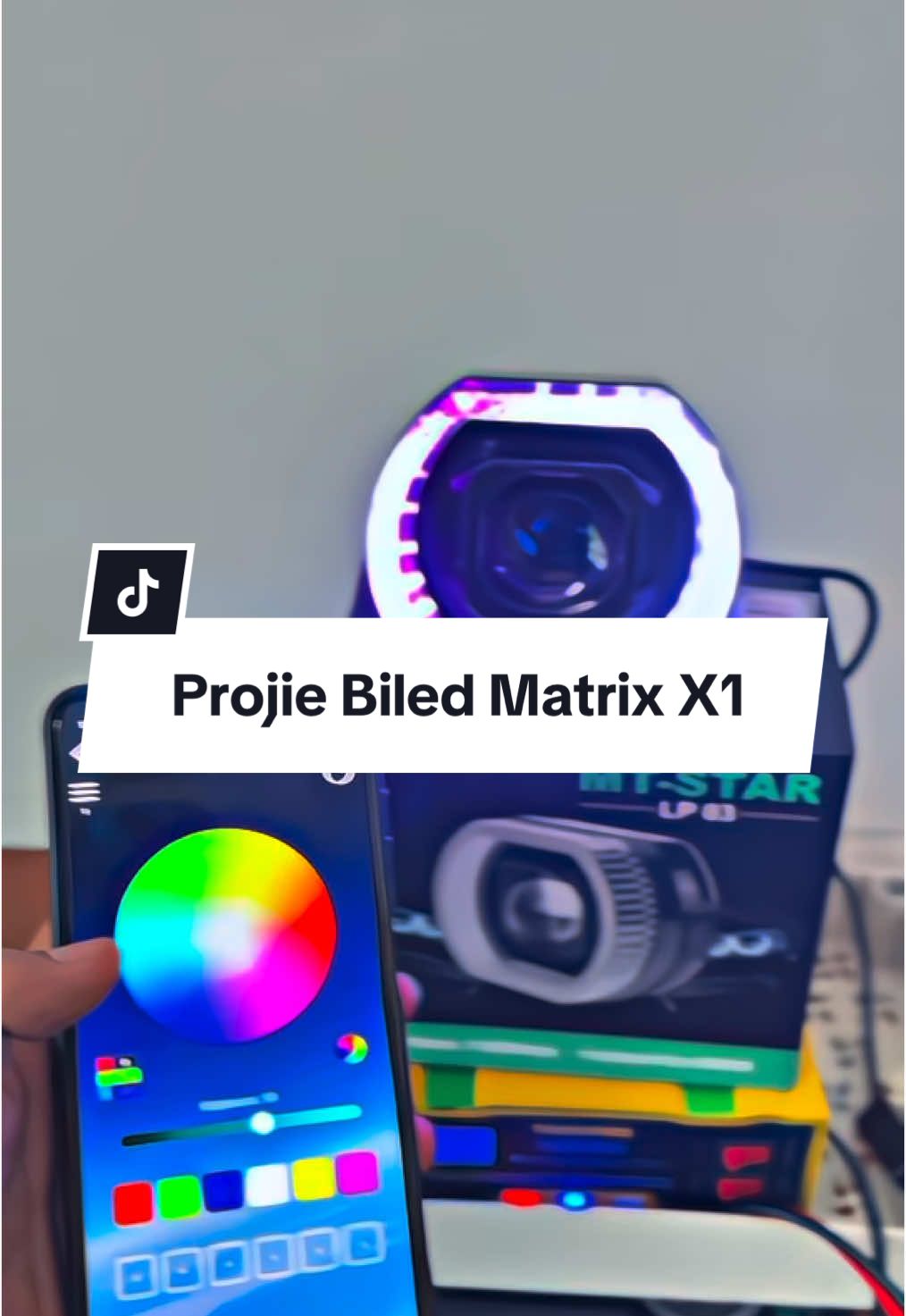 Projie Biled Matrix x1 LP03 4,5inch RGB 🔥 #projiebiled  #biledmatrix  #biledprojector 