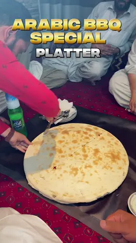 Bulky Arabic Platter – KDF Ring Road A generous feast of Middle Eastern favorites! Loaded with juicy grilled meats, aromatic rice, dips, and fresh bread—perfect for sharing with family or friends. Available only at KDF, Ring Road #mehraleee #kdf #pulao #fish #videoviral 