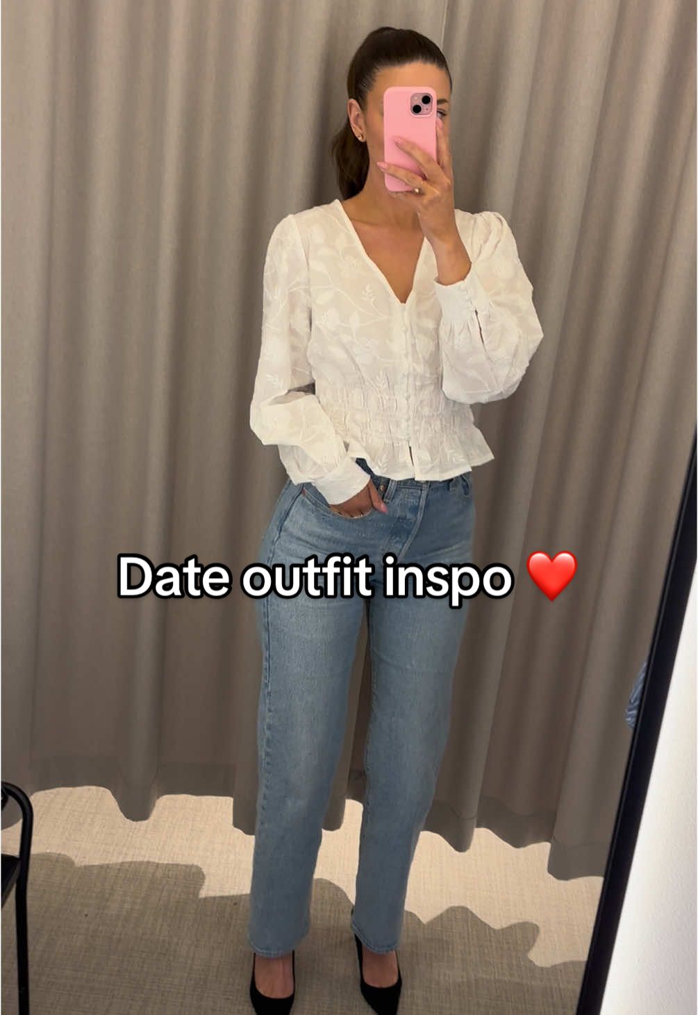 This is really the perfect outfit for a date this summer🥹 This top was just SO cute! Will be wearing this way too often❤️ #dateoutfits, #fashiontutorials, #outfitideas, #styleinspo, #datenight #cuteoutfit #romanticoutfit #simpleoutfitideas #dinneroutfit  #creatorsearchinsights 