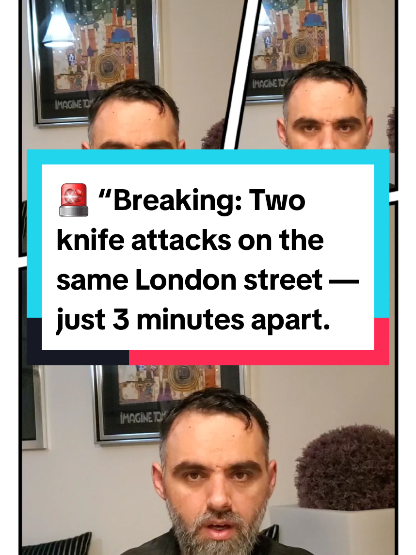📍Two violent knife attacks just minutes apart on the same London street. What’s going on? Stay safe out there. #LondonCrime #KnifeCrimeAwareness #KilburnNews  #uknews  #TikTokNews 