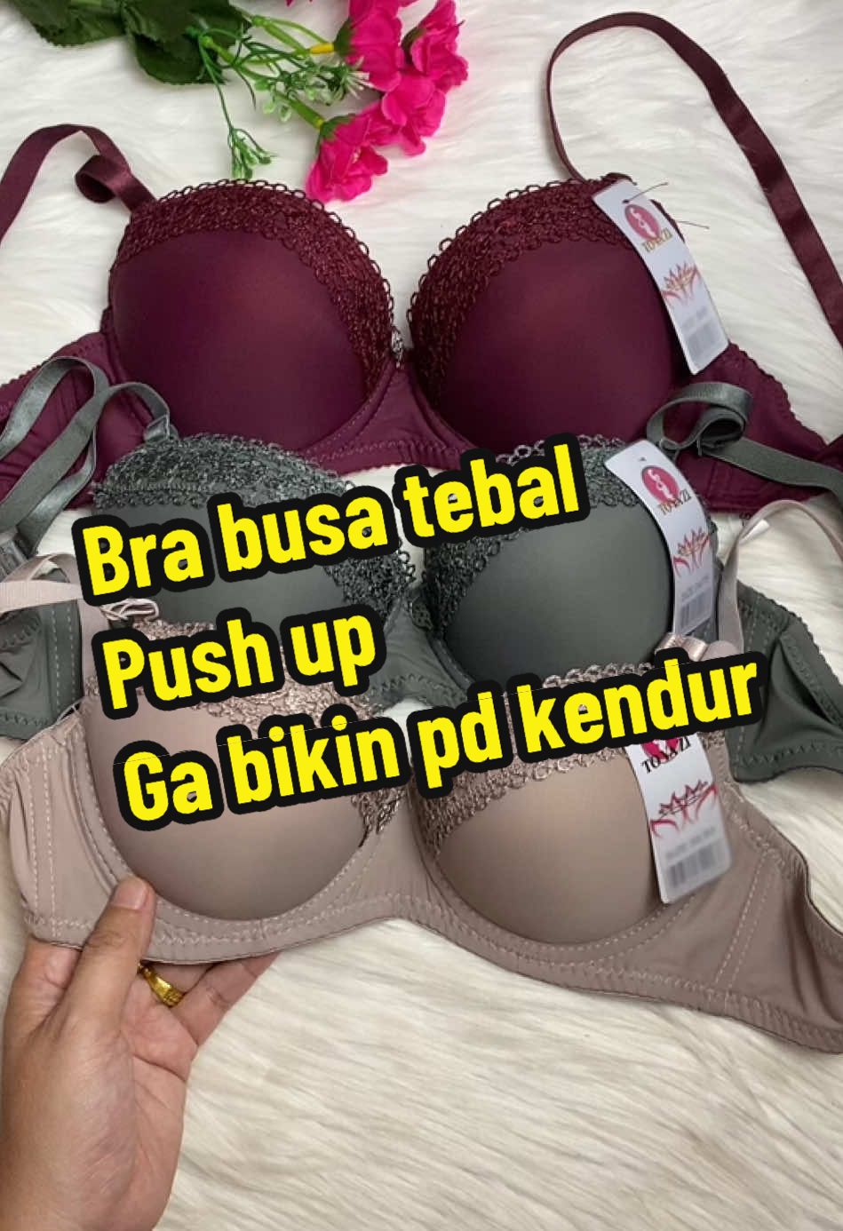 Promo dapat 3 bra push up busa tebal 😍✅  bagus bangett 😍✅ #pushupbra #bra #brakawat #brabusatebal 
