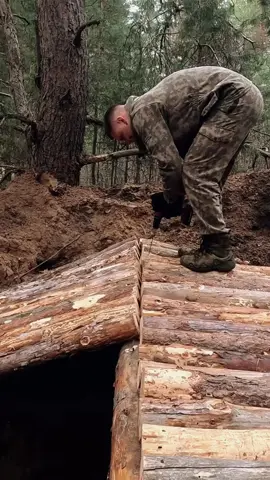 warm dugout in the wild forest part 2#survival #bushcraft #outdoor #shelter #sheltervisionary