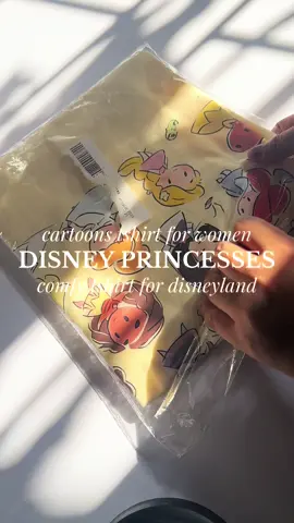 Bought this super cute tshirt for upcoming HK trip ✨ #disneyprincess #koreantshirt #tshirtforwomen #cutetshirts #affordablefashion 