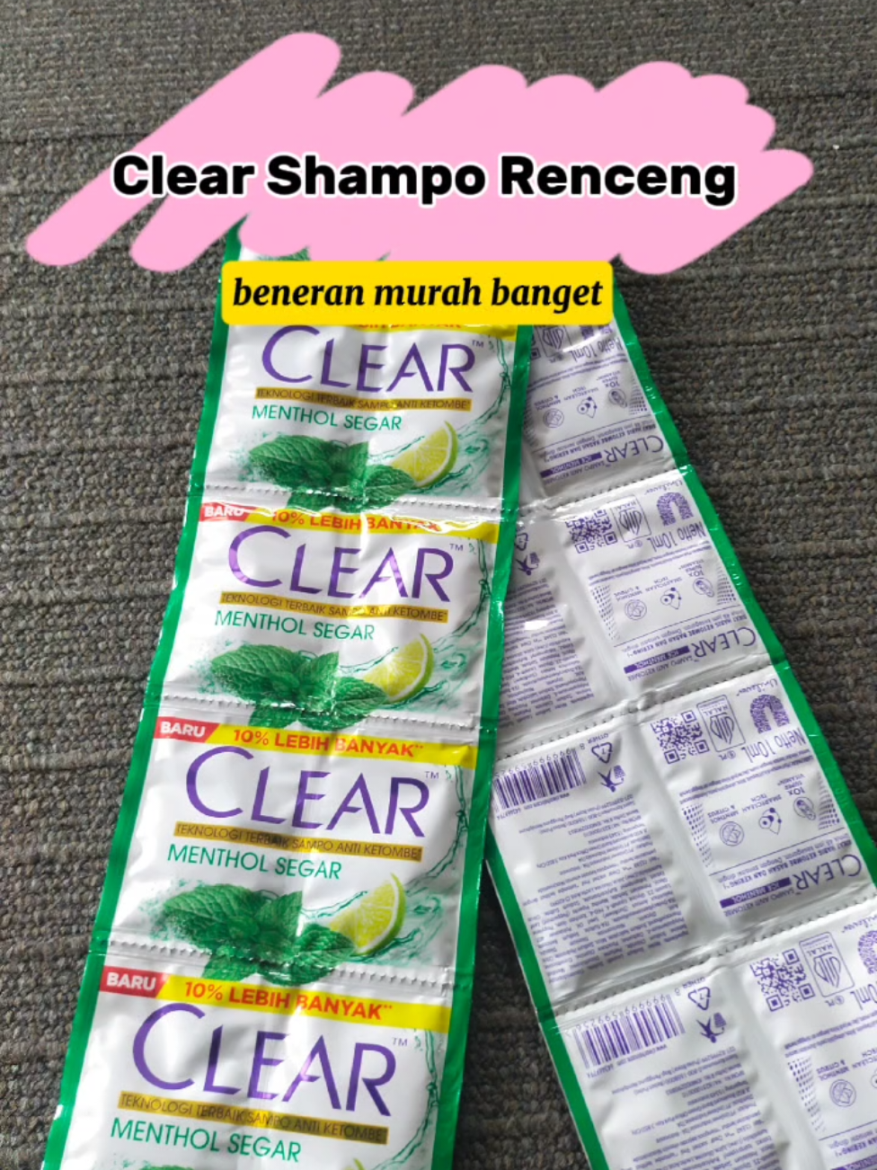 shampo clear renceng #shampoosetiaphari #shampoclear #clear #tiktokviral 