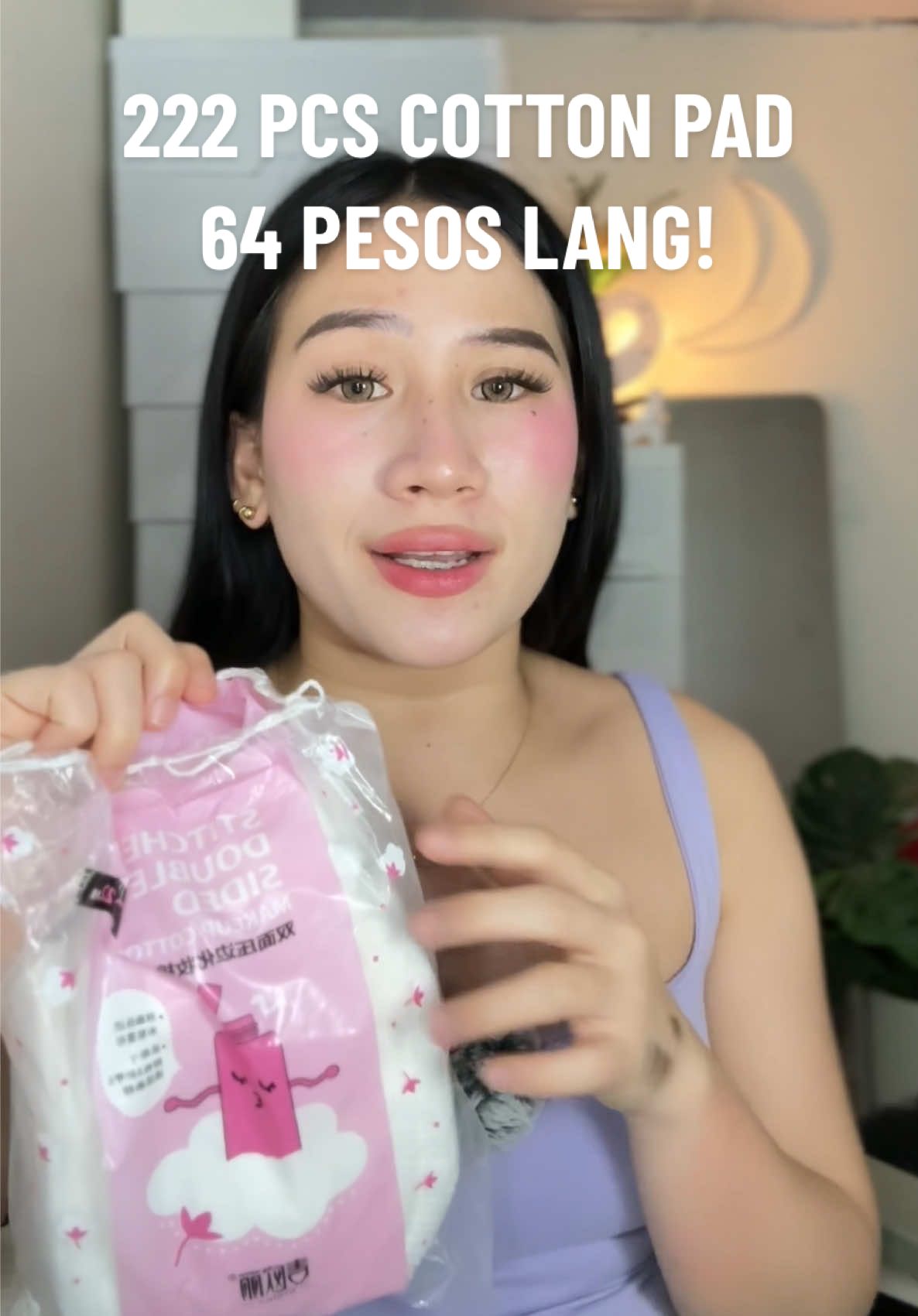Replying to @YourLittleShop_10 222 PCS COTTON PAD 64 PESOS LANG! #cottonpad #cottonpadfortoner #cottonpadforface 