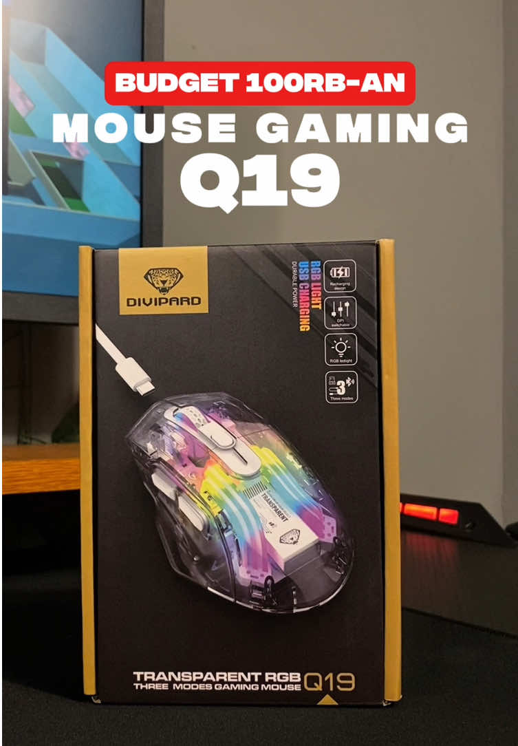 Kalian harus tau! Mouse gaming Q19 triple connection cuma 100 ribuan! Responsif, nyaman, dan bisa konek ke 3 device sekaligus. Buruan kalian cobain sekarang! #MouseGamingQ19 #TripleConnection #MouseGamingMurah #GamerHemat #SetupGamingKeren #GamingSetup #Divipard 