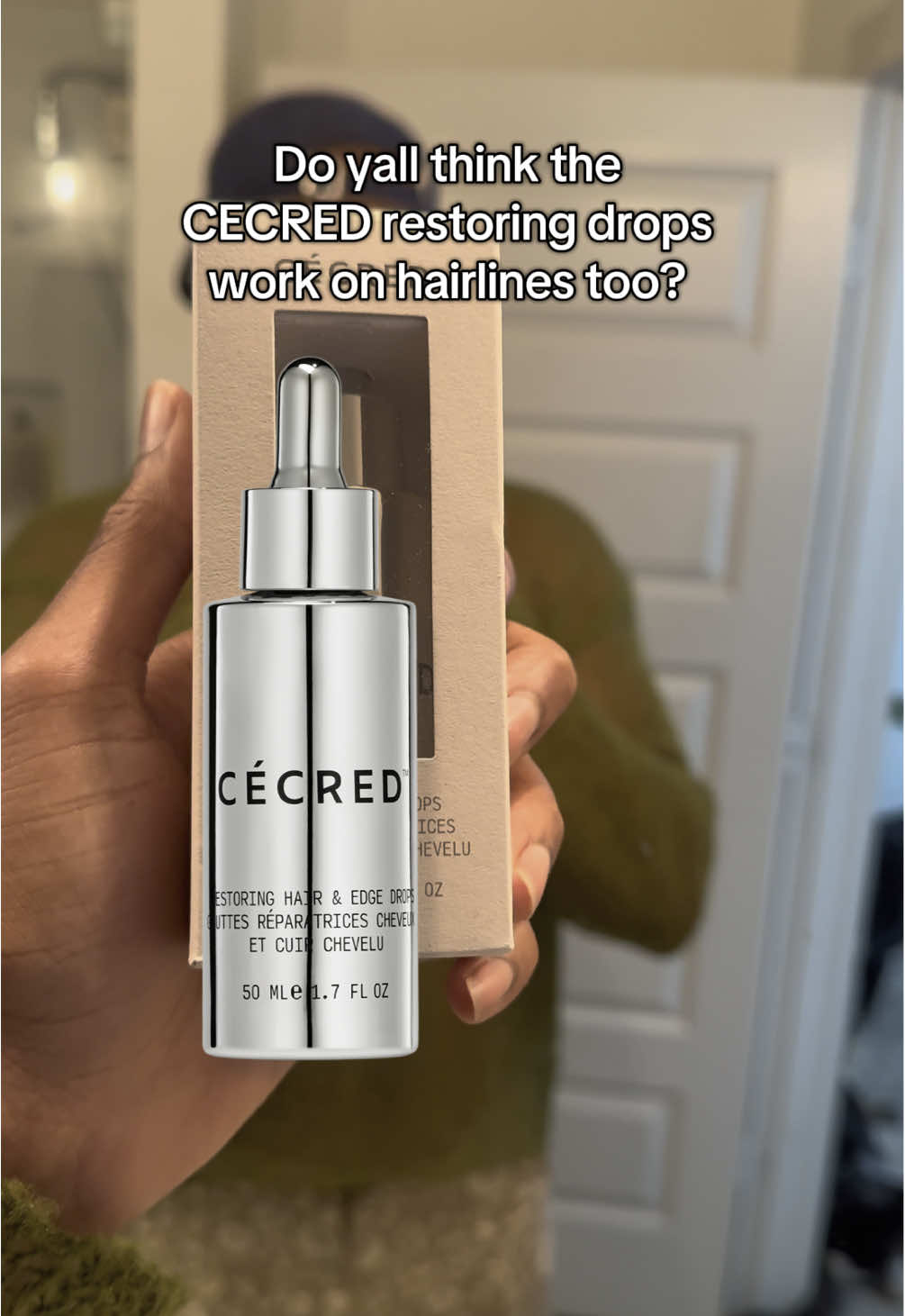 Is @CÉCRED  vs a receding hairline a thing yet?  Because I’m about to try it @Beyoncé  #Hairloss #HairTok #Cecred #Beyonce #recedinghairline 