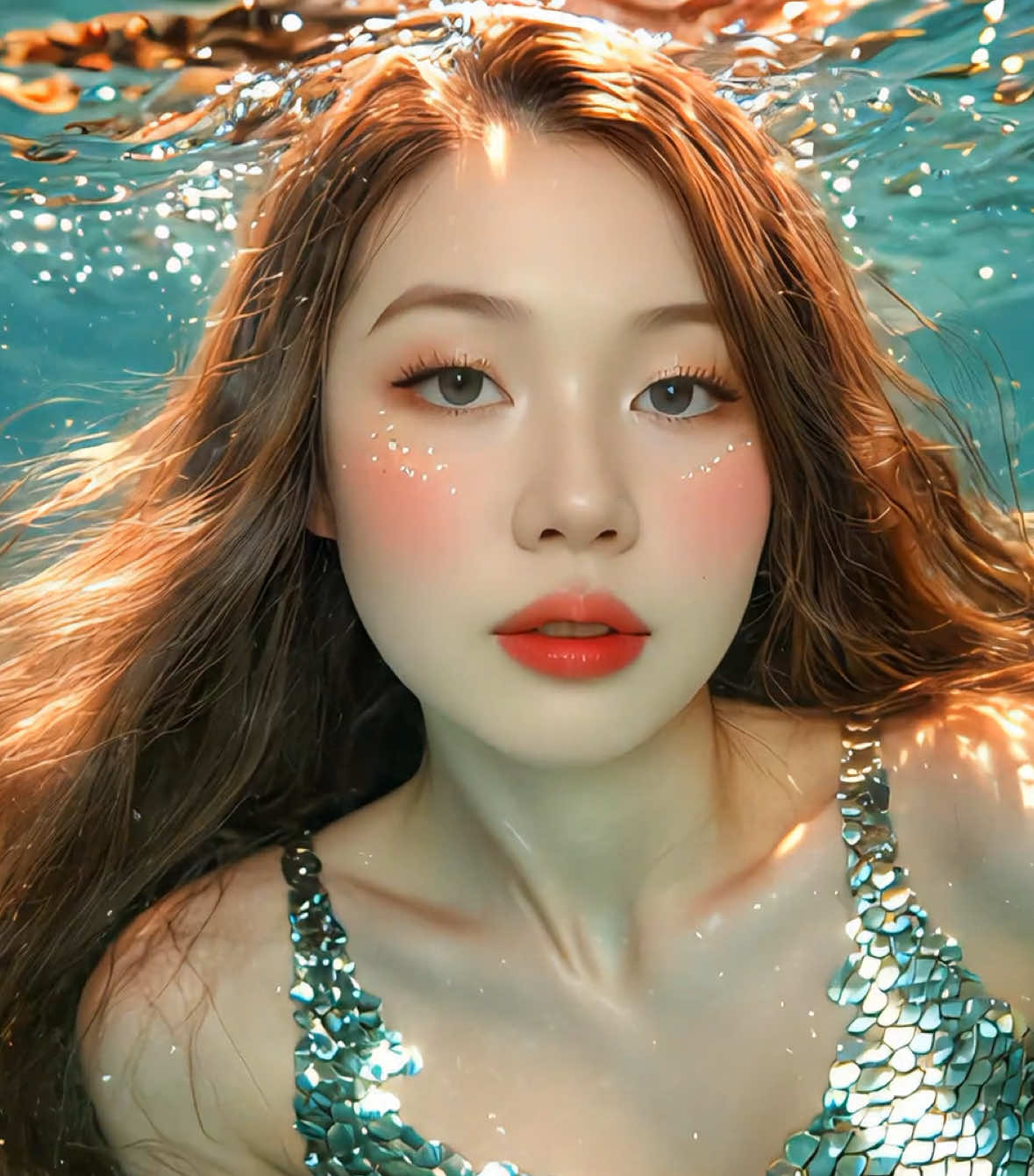 try lang 😂 #mermaid #mermaidfilter #mermaideffect #ai #filter #fyp #trending 