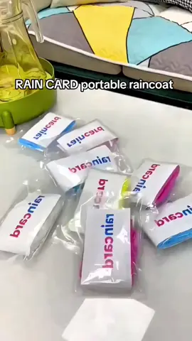RAIN CARD portable raincoat #raincoat #rainyday #umbrella 