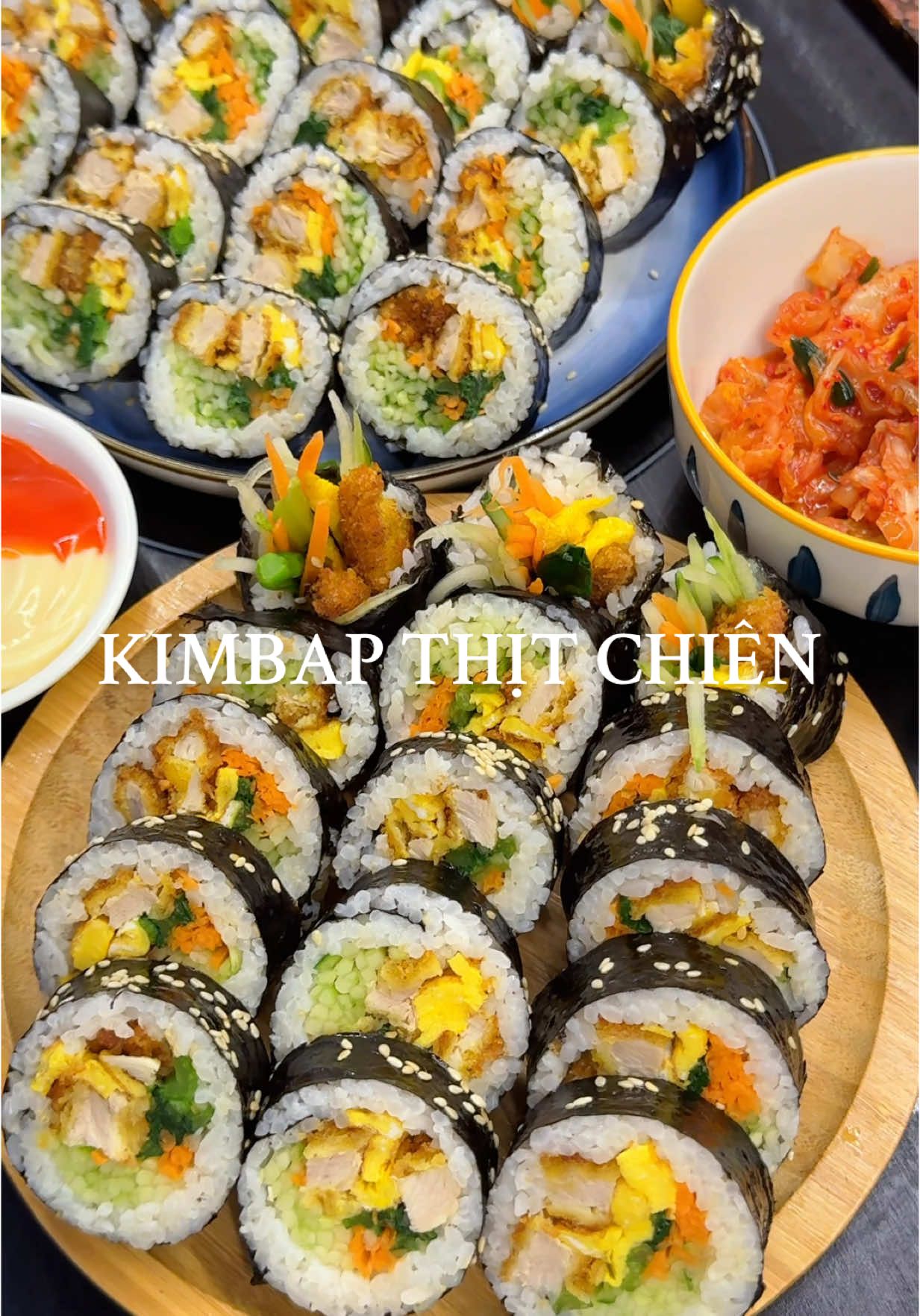 Hôm nay ăn kimbap thịt chiên xù nha các bác iu #LearnOnTikTok #AnCungTikTok #camapdoi #camapduu #viral #fyp 