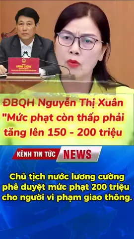 Chủ tịch nước lương cường, phê duyệt mức phạt 200 triệu cho người vi phạm giao thông #vtvcab #vtv #thoisu #xuhuongtiktok #tinnhanh #tintucvov #tinmoinhat #ValentinesDay #happybirthday 