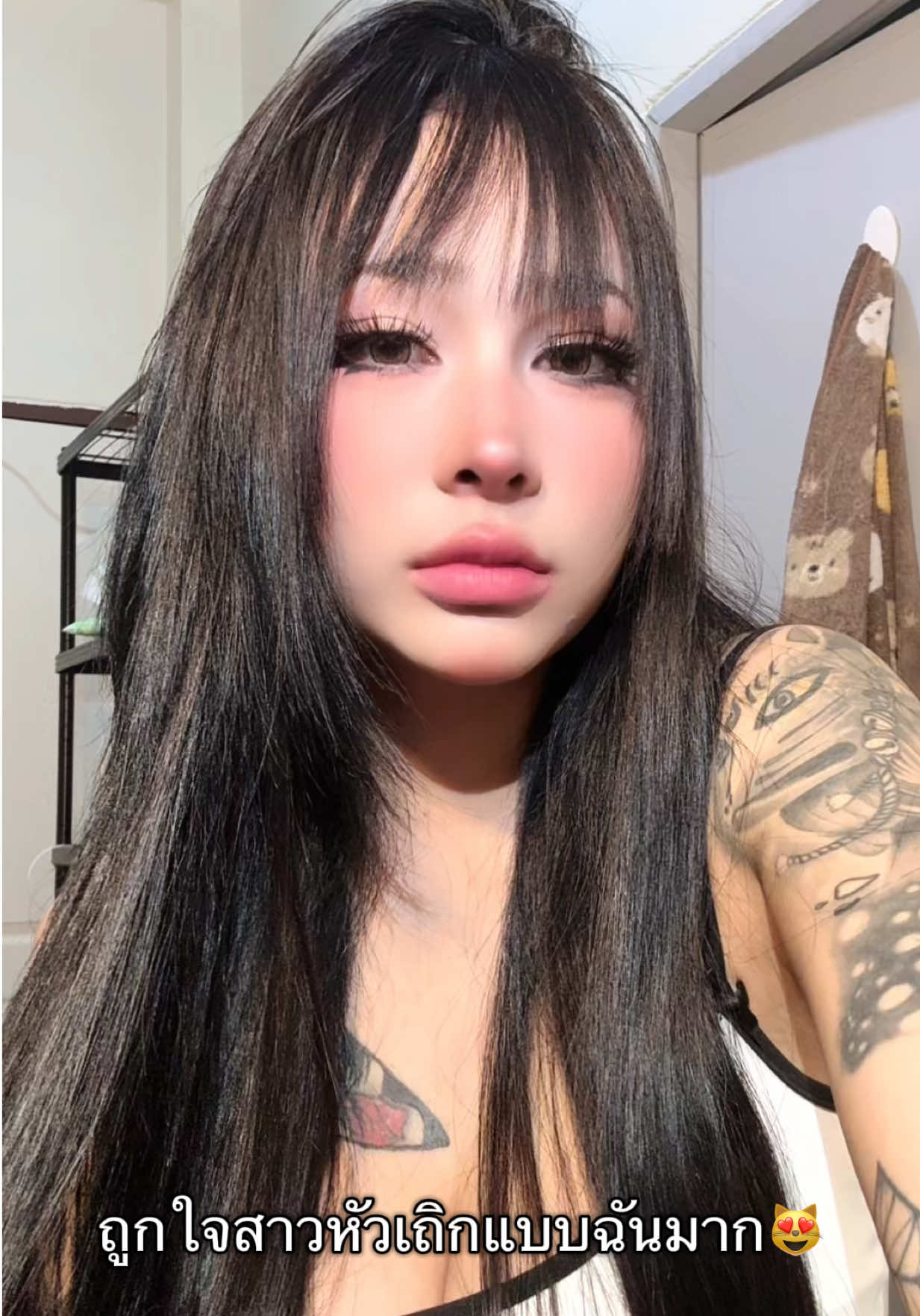 มีติดห้องไว้ซักอันเหอะ 😍 #หน้าม้าซีทรู #หน้าม้าปลอม  