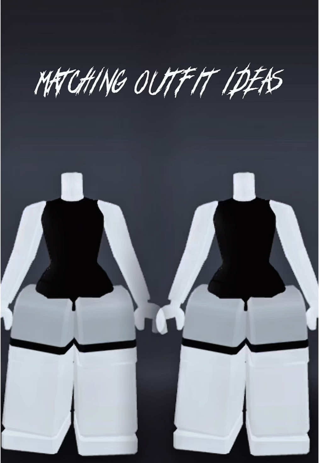 🖤🤍 #matchingoutfits #girls #matching #robloxfits #robloxfyp #fyp #on 