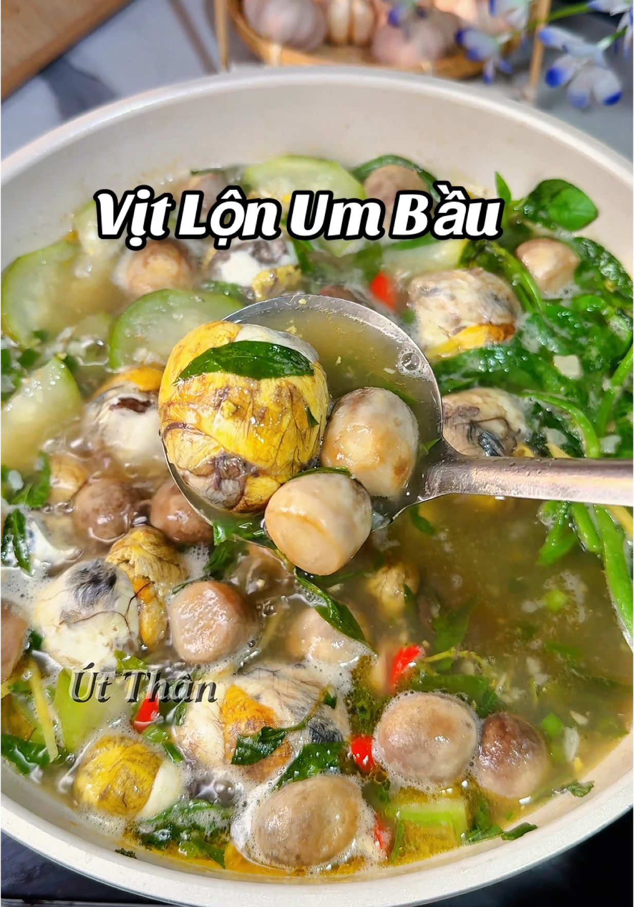 Thơm, bổ, nóng hổi – hột vịt lộn um bầu nè! 🤤 #monngonmoingay #thinhhanhxuhuong #LearnOnTikTok #thichnauan #xuhuongtiktok #comnha #nauancungtiktok #anngonnaugon #homnayangi 
