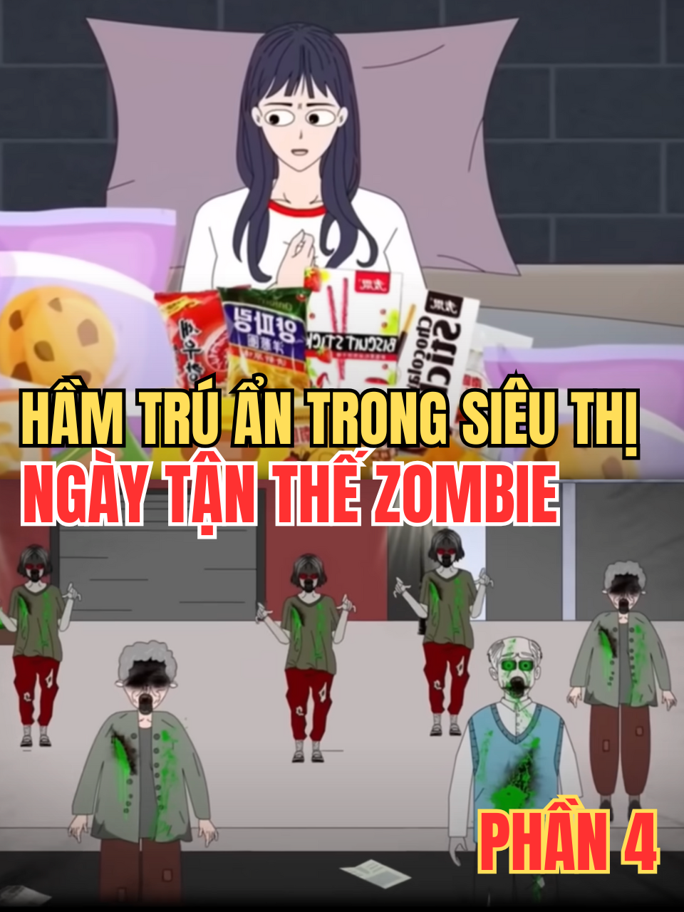 Hầm trú ẩn trong siêu thị ngày tận thế Zombie phần 4 - phim vietsub zombie tận thế sinh tồn #hoạthìnhtrungquốc #vietsub #zombie #tanthe #phimhoathinhtrungquocvietsub