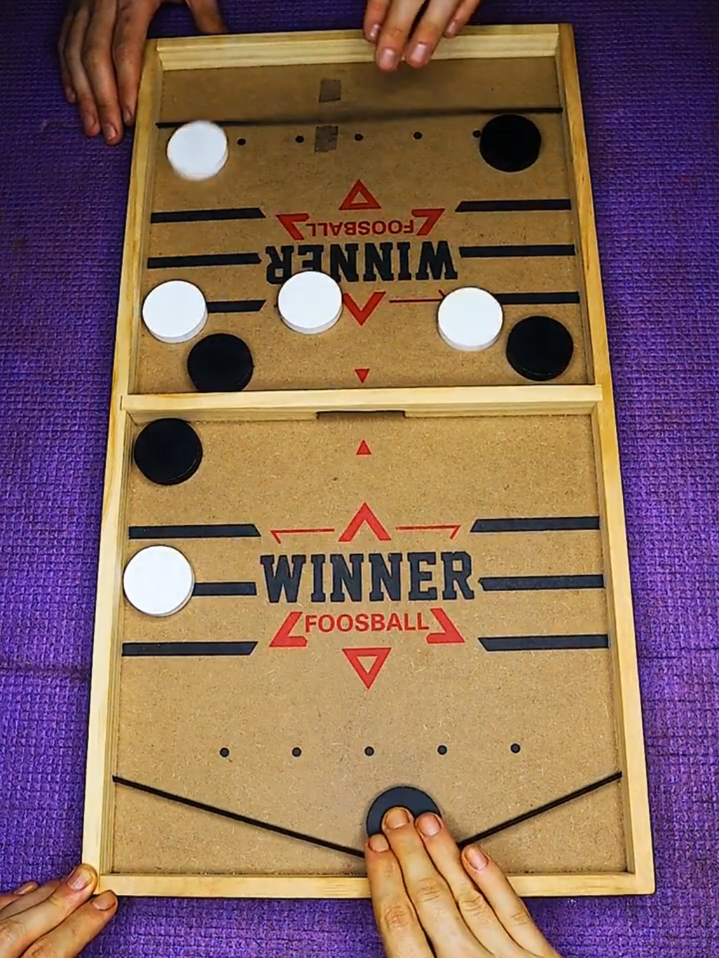 Super winner! Whoever clears the board first wins👌Sling Puck Game #shorts #2025 