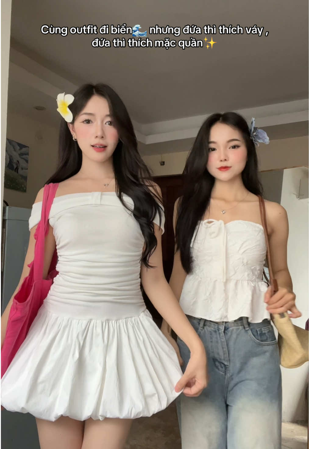 Thích mặc quần dài kể cả khi đi biển kiểu #summervibes #vayxinh #summeroutfit #beachvibes #outfit #outfitideas #bff #banthan #phoidoxinh #fypシ゚ #goclamdep #OOTD #videoviral 