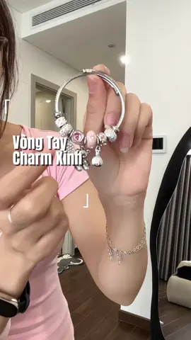 Vòng tay gắn charm xinh lắm luônn #thuylinhdts #vongtay #vongtaynu #vongtayxinh #vongtaygiare #vongtaybac #vongtaycharm 