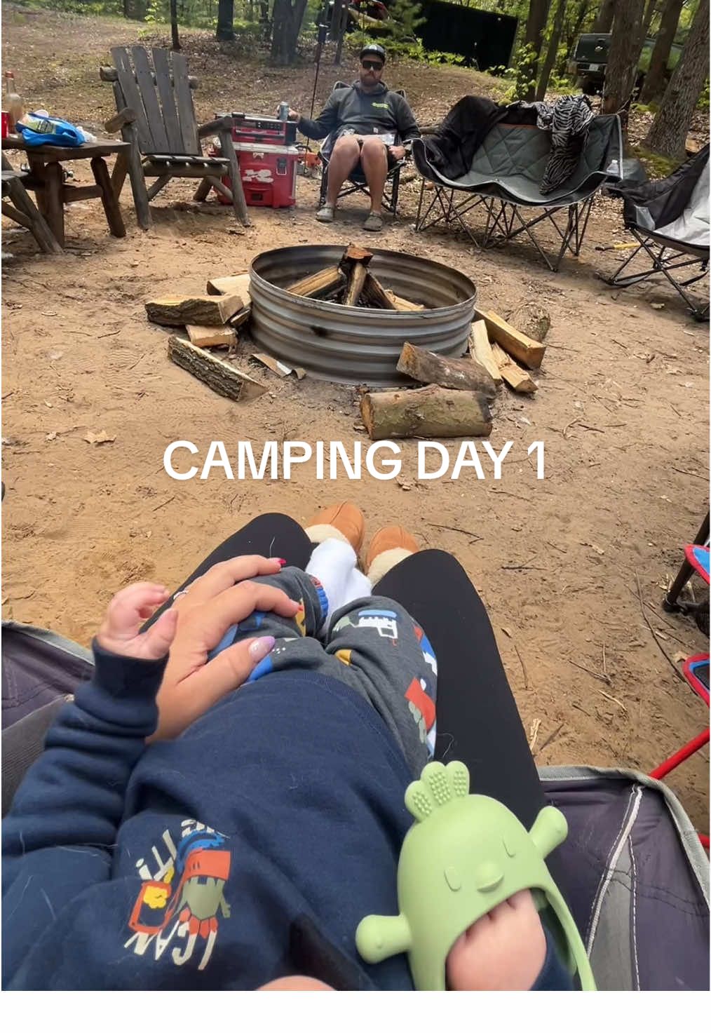 The best tradition 🤍🏕️🌞 #slsd #silverlakesanddunes #michigan #camping #infant #upnorth 