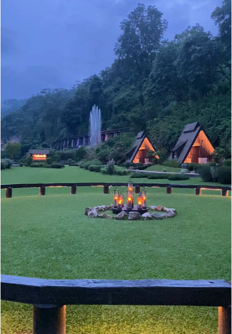 สวยเกิน😍💫🍃 #สวนไทรโยครีสอร์ท #กาญจนบุรี #ที่เที่ยวกาญจนบุรี 