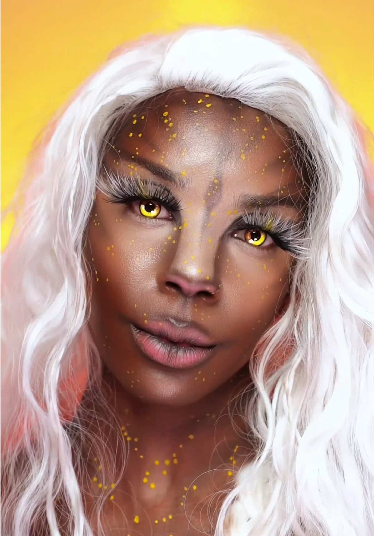 Replying to @Abeke🤭🥰❤️ Brown Avatar Makeup Transformation 🤎 #makeup #avatar #makeuptransformation  