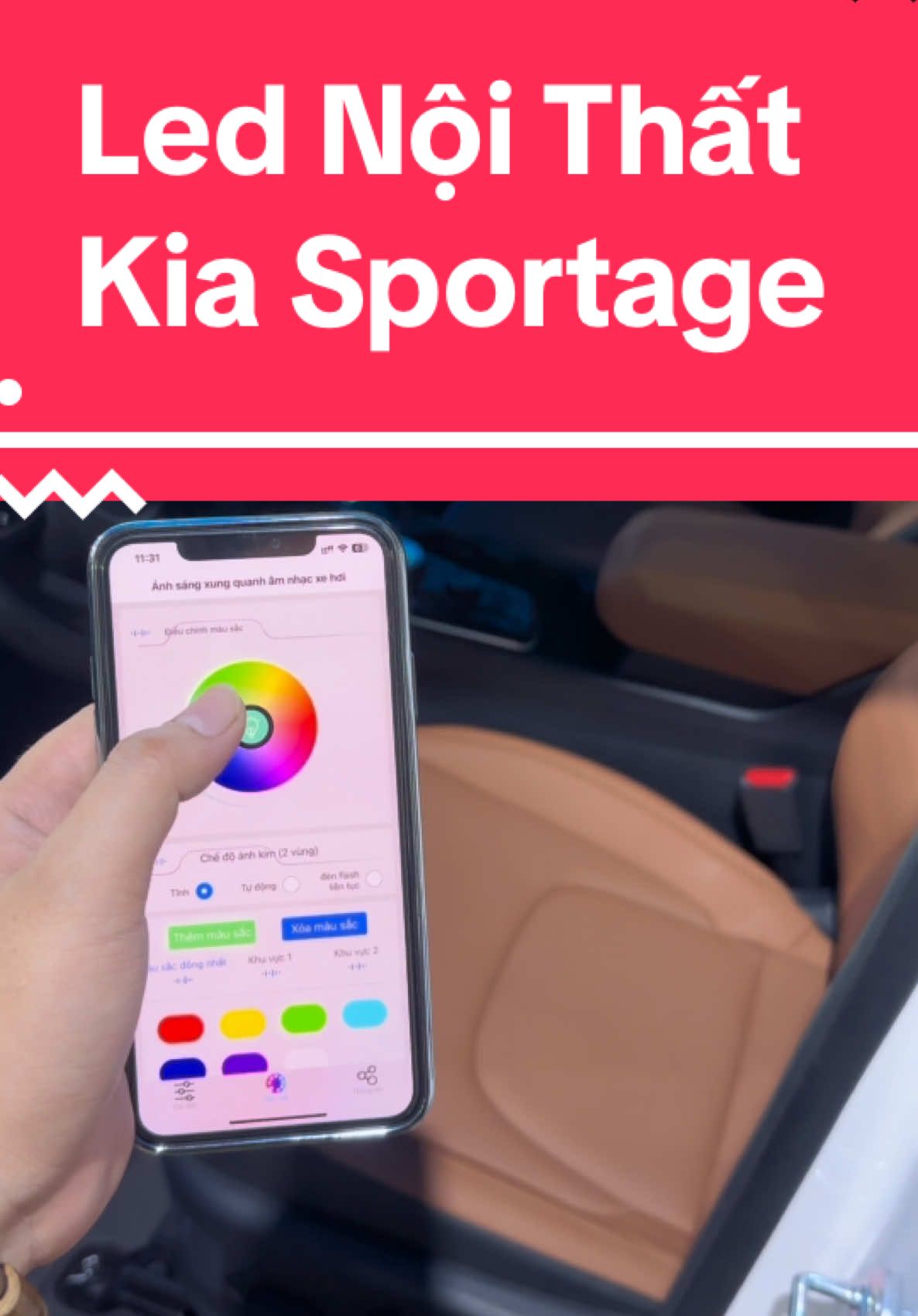 Led Nội Thất Kia Sportage #kiasportage #lednoithat #xedep #xedepdetailing #lednoithatoto 