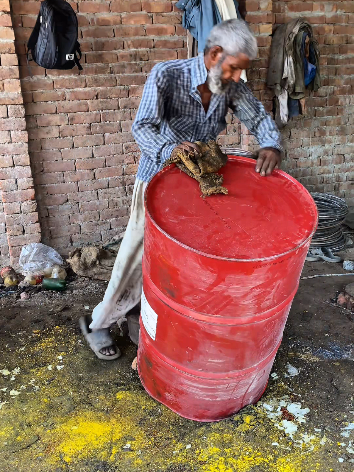 Old fuel drum convert into iron  sheet #fuel #drum #sheetmetal #fyp #restoration #viralditiktok 