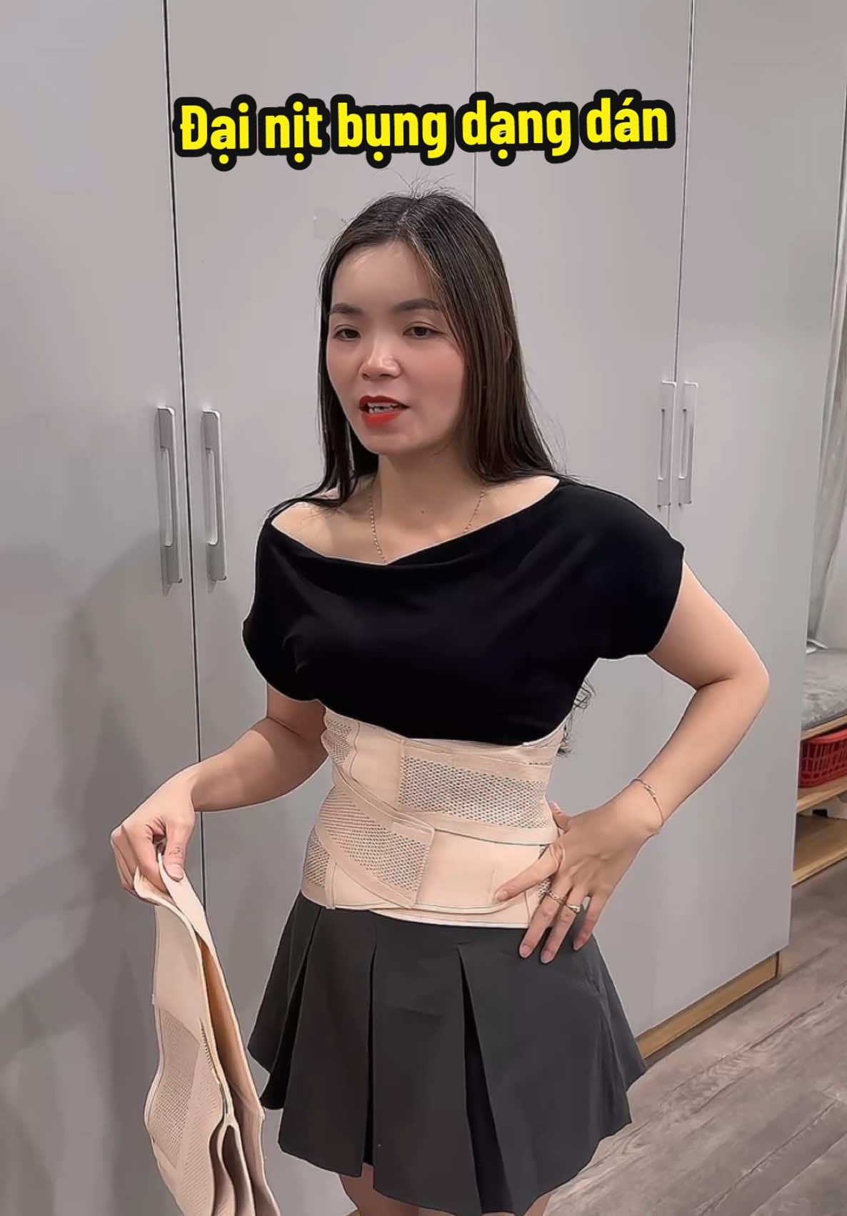 Đai nịt bụng dạng dán#dainitbung #nitbunglatex #nitbung 