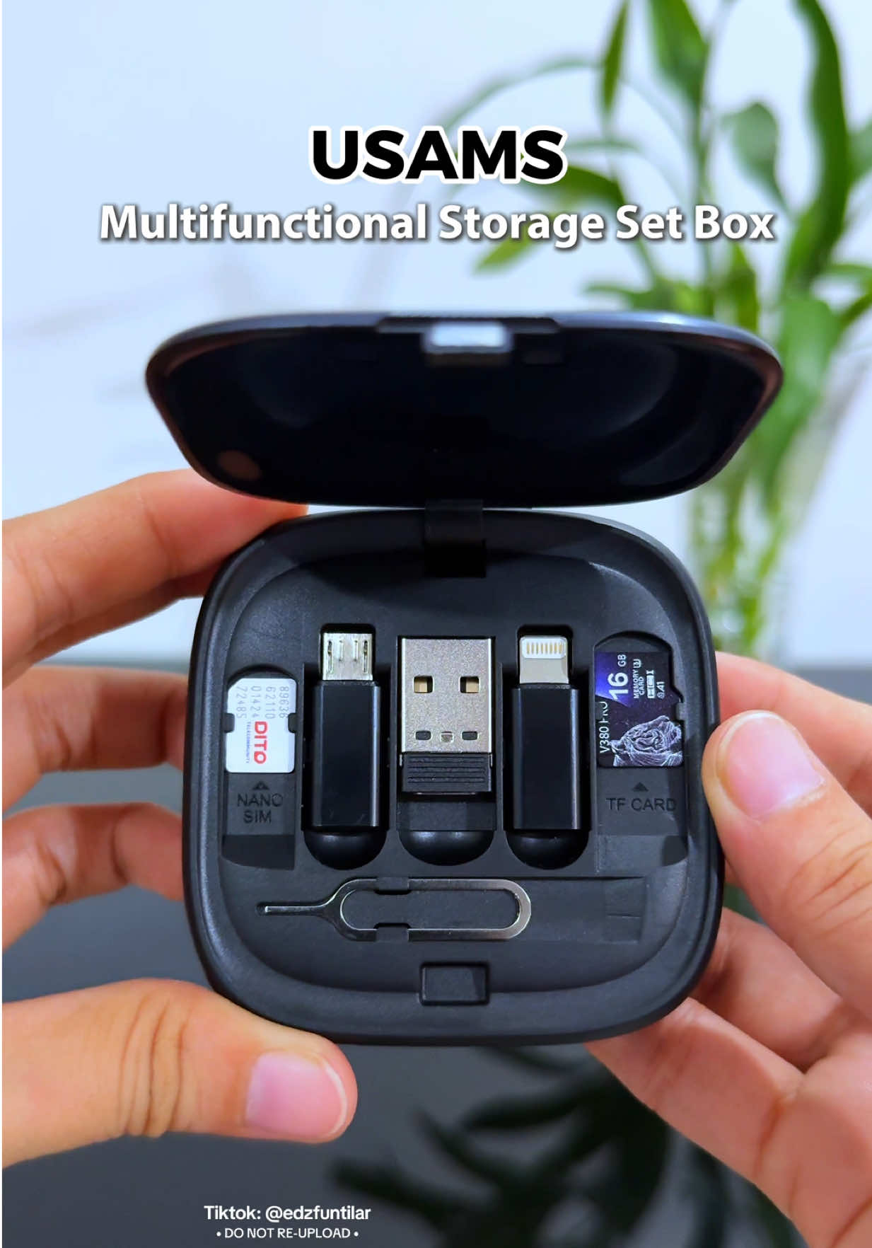 USAMS Multifunctional Storage Set Box ❤️ #multifunctionalstoragesetbox #usamsfastcharger #chargerorganizerstorage #chargingcable #cablecharger #usamsph 
