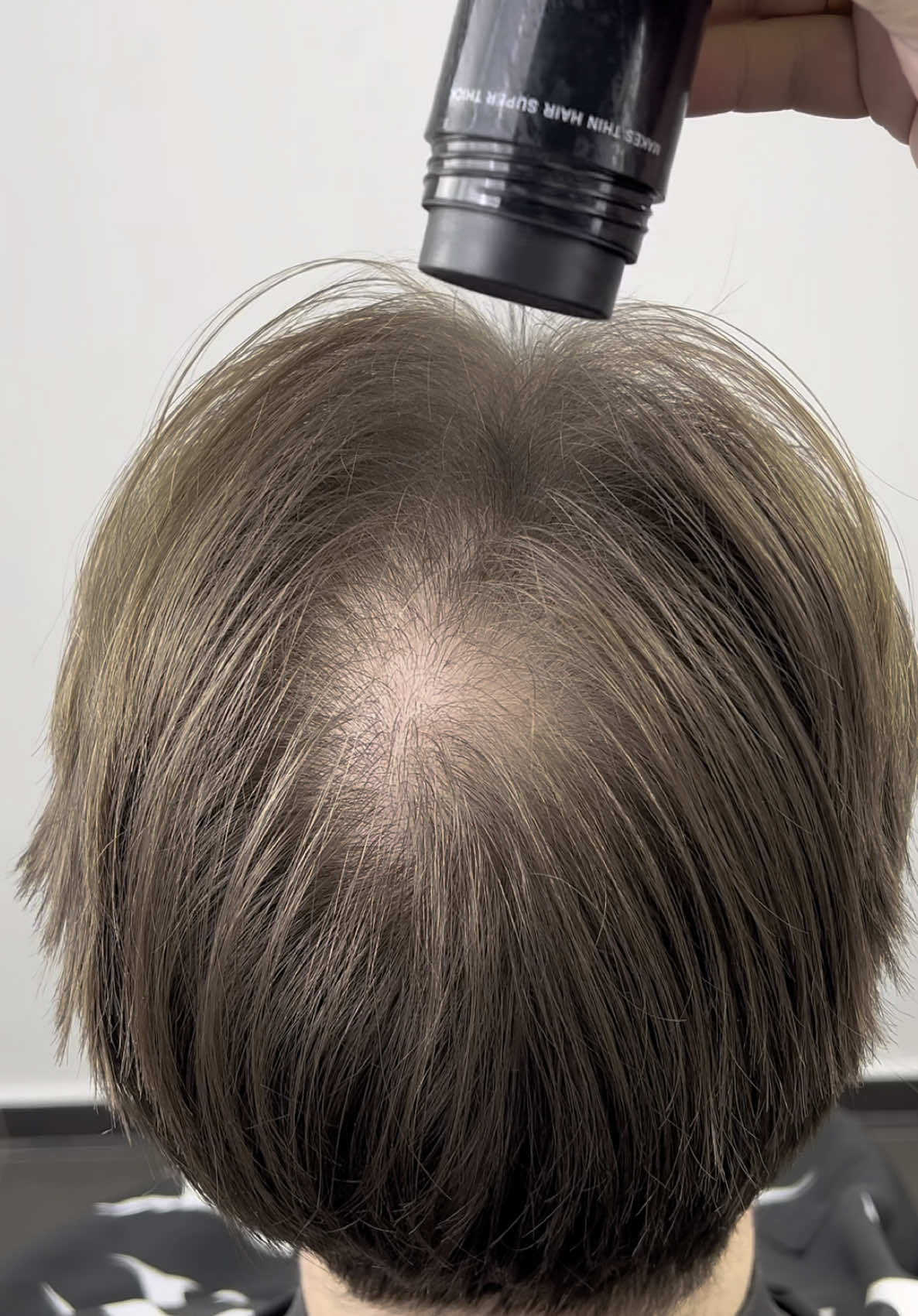 Using hair fibers can cover thinning hair effectively. Gently tap the fibers into the hair for natural-looking results. Our hair spray can then be used to hold the fibers in place for 24 hours or longer. The brand we are using is THICK FIBER. Amazing transformation comment below and let us know what you think of this transformation  #thickfiber #hairfiber #hairenhancement #thinninghair #baldspots #crownhairstyle hairfibres #hairbuildingfibers #hairthickness 