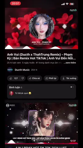 Đến bây giờ vẫn còn nhiều người chưa tìm được bản gốc để nghe… #ducthmusic #anhvuiremix #nhachaymoingay #xuhuong #remix #anhvuiphamkyremix 