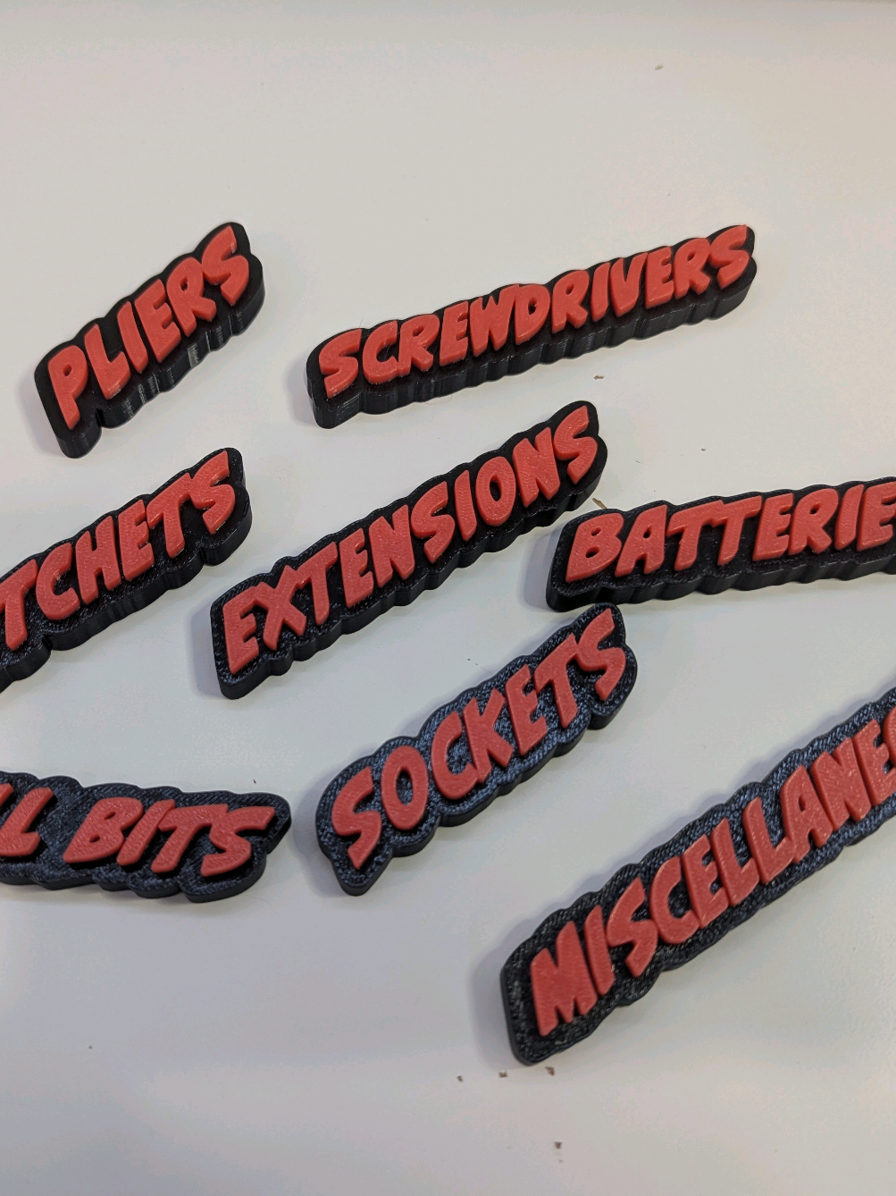 Toolbox magnetic labels. Jump on it 😂 #ToolOrganizer #ToolStorage #GarageOrganization #WorkshopOrganization #ToolBoxOrganizer #OrganizedGarage #garagegoals 