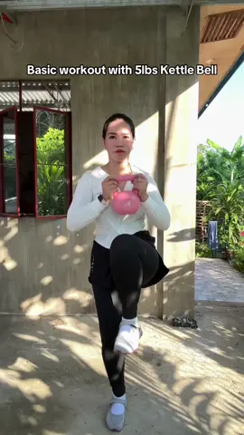 Basic workout with Kettle Bell #mommywendievlogs #kettlebell 