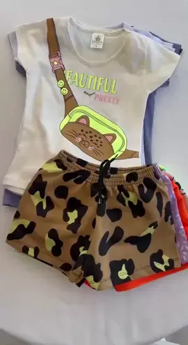 💙Encontre na Bio pelo número 1313 💙Nos stories por 24h 💙No destaque  ✅️  Siga @achadinhoslive para mais Achadinhos  Kit Sortido 10 Peças de Roupas Infantil Bebê Menina (5 Camisetas x 5 Shorts) Kit 5 Conjuntos Bebê #bebé  #crianças  #infantil 