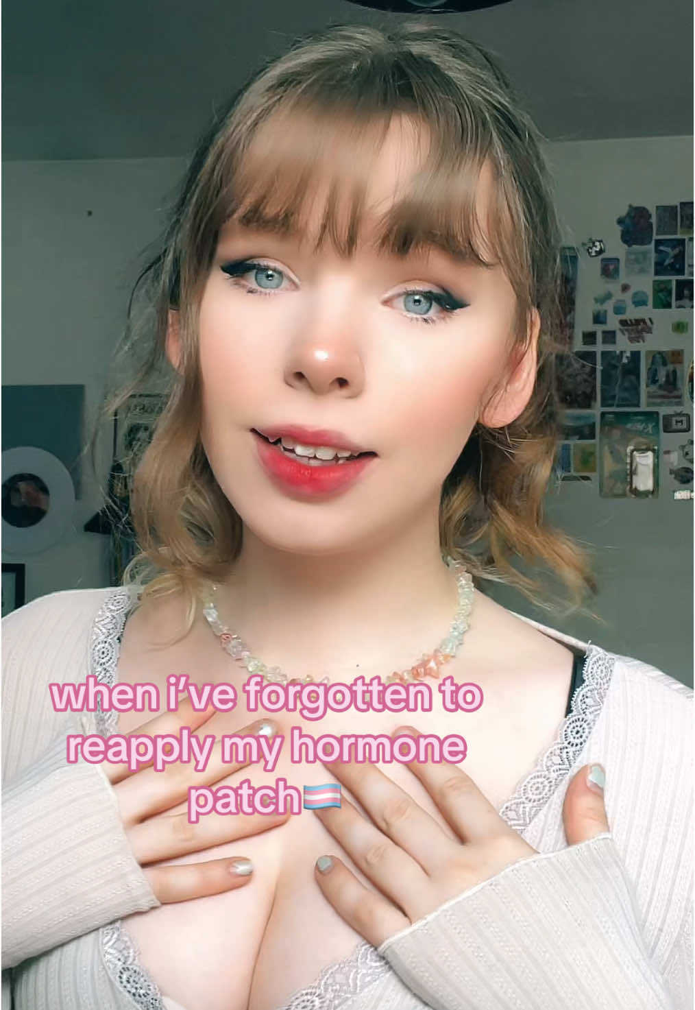 I WAS SO THIRSTY🏳️‍⚧️#hrt #transgirl #transfem #comingout #transandproud 