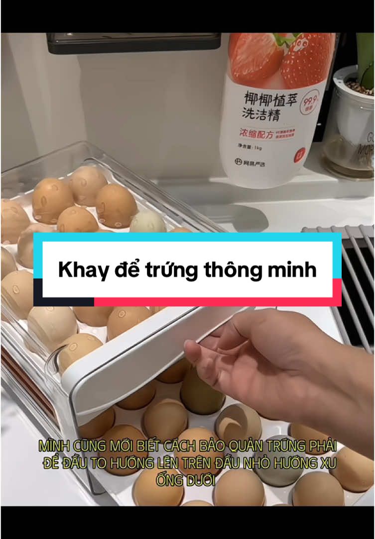 Khay để trứng thông minh #giadungthongminh #giadungtienich #nộitrợ #fyp #khaydetrung 
