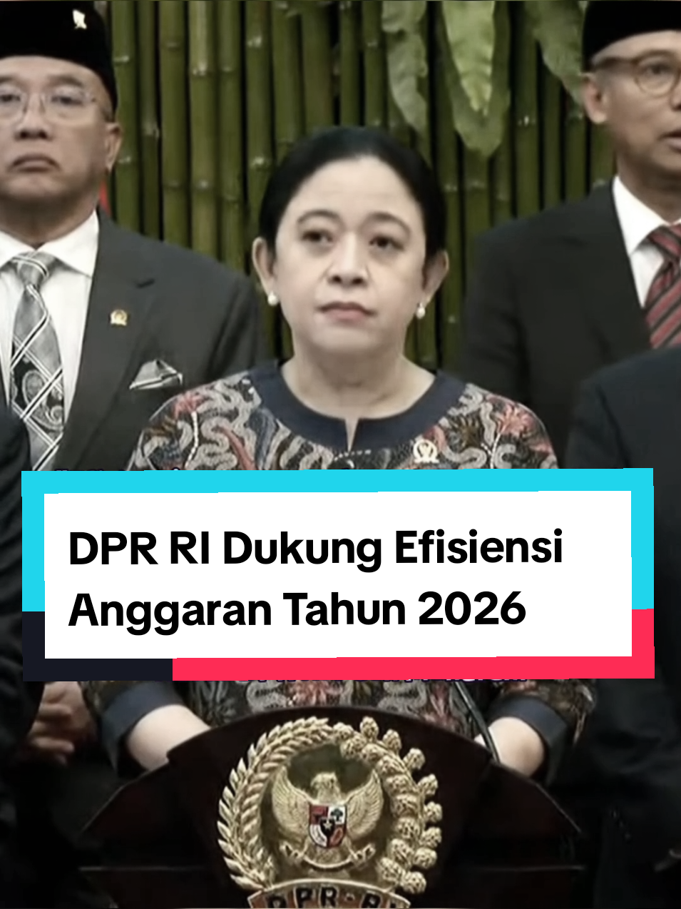 Menteri Keuangan Sri Mulyani Indrawati memastikan efisiensi anggaran akan tetap dilakukan dalam penyusunan Anggaran Pendapatan dan Belanja Negara (APBN) 2026. Ketua DPR RI Puan Maharani mendukung efisiensi kembali di tahun 2026 selama yang baik untuk rakyat.  #negara #foryoupage #foryou #dutaperjuanganrakyatdpr #legislasiuntukkeadilan #fyp #dprri #indonesia #indonesia #DPRRI #fy #fypシ゚ #puanmaharani #pdip #efisiensi #anggaran 