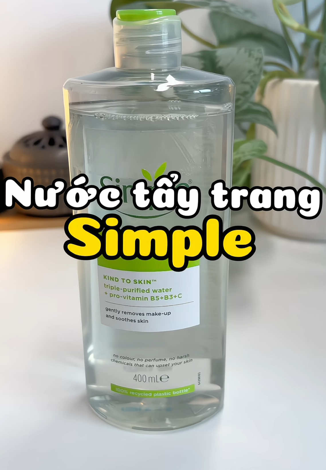 Nước tẩy trang vừa sạch vừa êm dịu da nè #taytrang #nuoctaytrang #nuoctaytrangsachsau #simple #skincare #hoptaccungunilever #chamsocda #annieriviu 