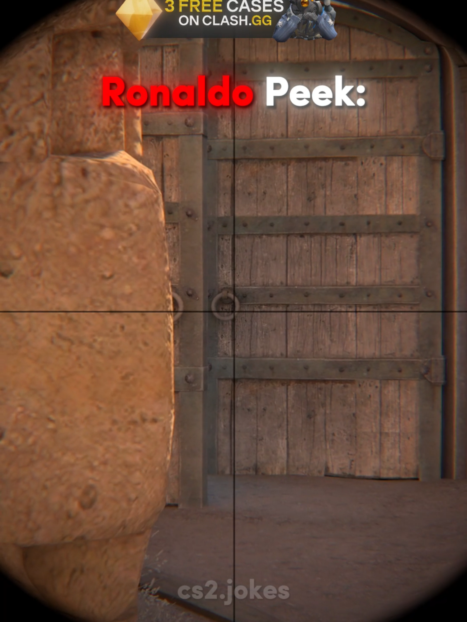 Ronaldo peek! #counterstrike #cs2 #cs2memes #cs2moments #cs2funny #fyp
