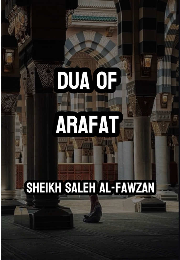 Dua of Arafat | Sheikh Saleh Al Fawzan #fyp #islam #dayofarafah #sheikhsalehalfawzan 