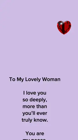 To the woman I love—thank you for being my light. Stay safe, my love. You mean everything to me, today and always. #ToMyLove #ForHer #StaySafeMyLove #ILoveYouSoMuch #RomanticLetter #HeartfeltMessage #LoveWithoutLimits #SoulmateConnection #TikTokLoveLetter #DeepLoveFeels #ForeverMine #MyLovelyWoman #EmotionalWords #LongLoveNote #CoupleGoals 