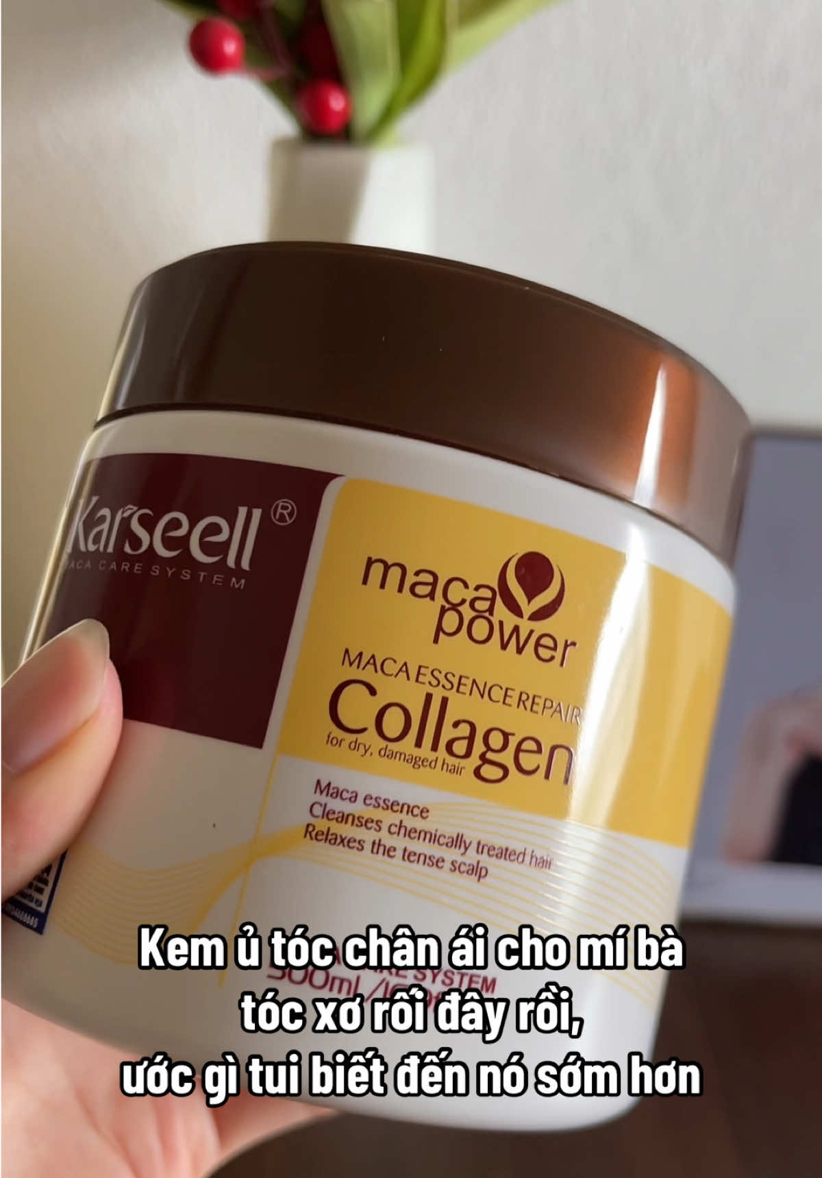 Kem hấp ủ tóc #kimhai58review 